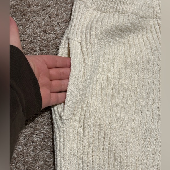 Free People Cream Ribbed Knit Set - Picture 2 of 7